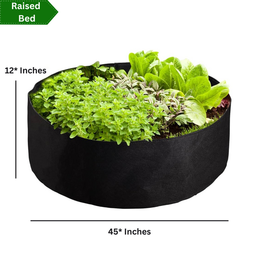 Raised Bed Grow Bag No Handle 45*12 Inches