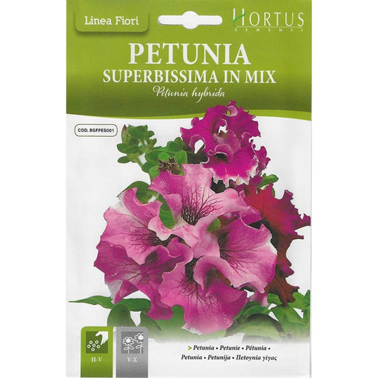 HORTUS PETUNIA SUPERBISSIMA MIX 0.02 GRAMS