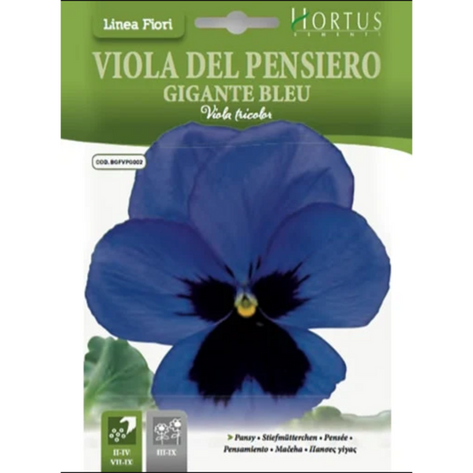 HORTUS PENSY VIOLA BLUE TRICOLOR 0.10 GRAMS